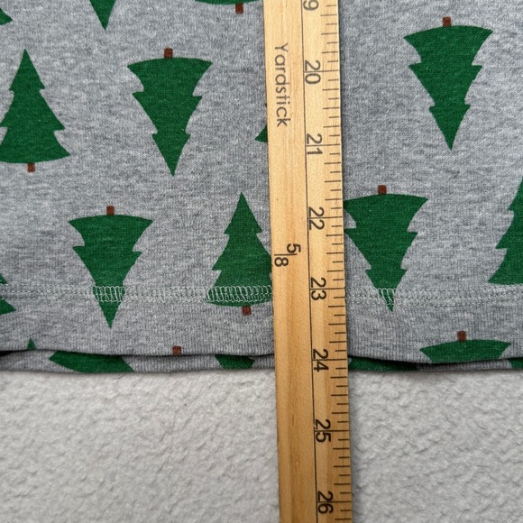 Hanna Andersson Womens Pajama Set Long Sleeve Pants Green Christmas Trees Size L - Picture 5 of 10